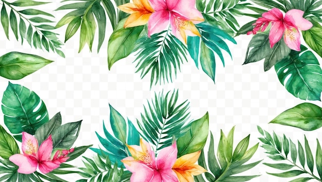 Des fleurs et des feuilles tropicales vibrantes sont parfaites pour les décorations botaniques et les événements.
