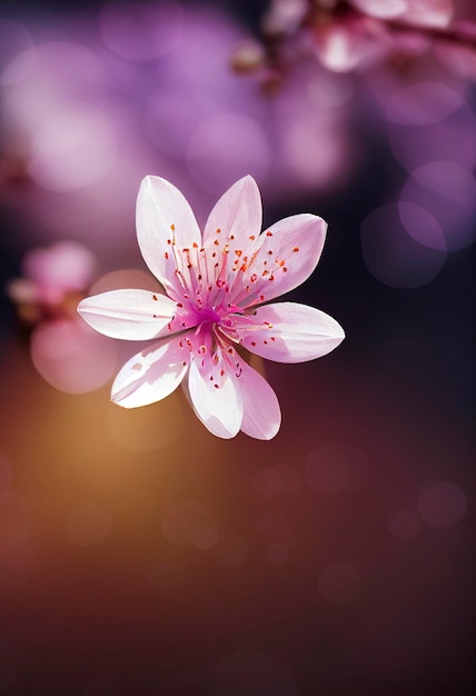 Fleurs de fleur de pêcher