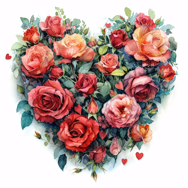 Les fleurs forment des cœurs, les cœurs célèbrent l'amour.