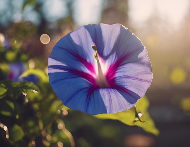 Photo les fleurs de la gloire du matin