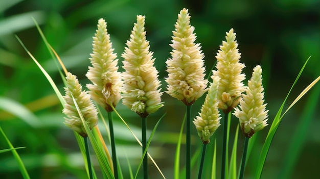 Les fleurs de l'herbe de ruisseau IA générative