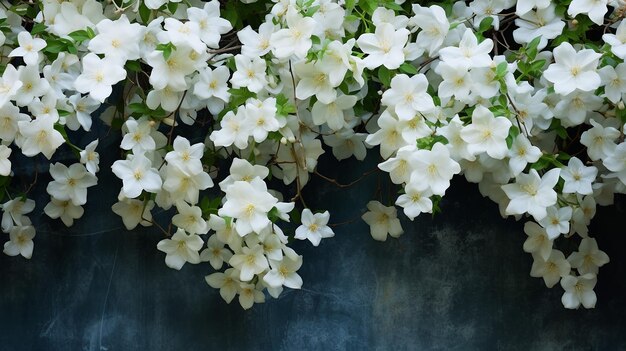 Des fleurs de jasmin dans un jardin.