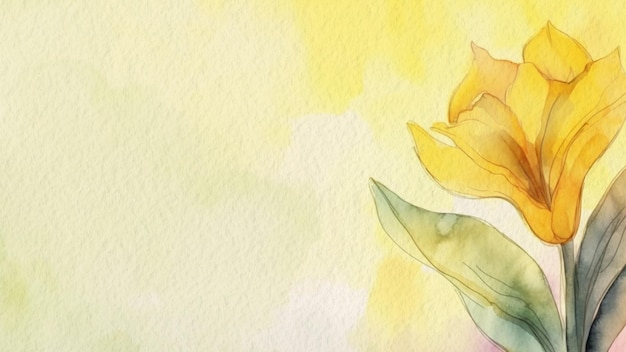 Fleurs jaunes sur fond jaune