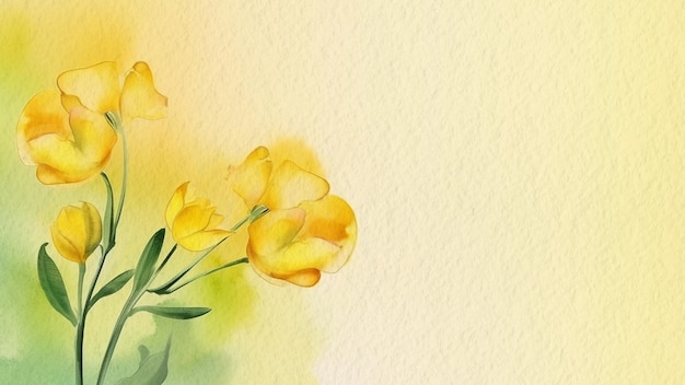 Fleurs jaunes sur fond jaune.