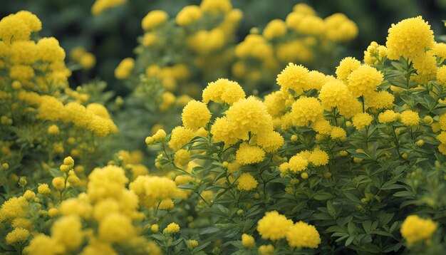 Photo fleurs jaunes qui font partie d'une plante appelée fleurs jaules