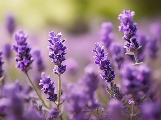 Photo des fleurs de lavande dans un jardin