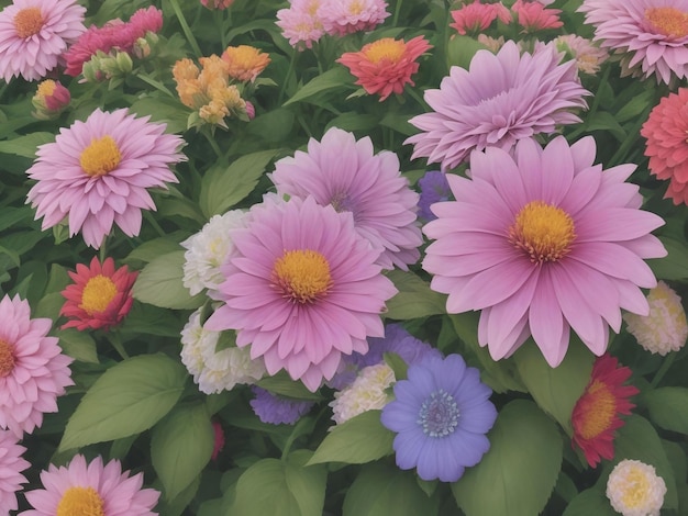 fleurs magnifique gros plan image générée par ai