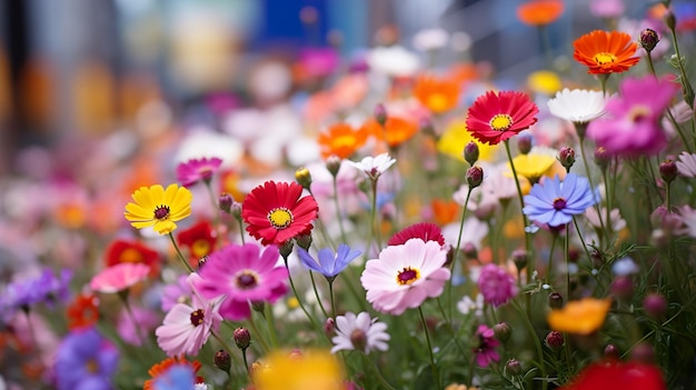 Des fleurs de marguerites naturelles papier peint HD 8K Image photographique en stock