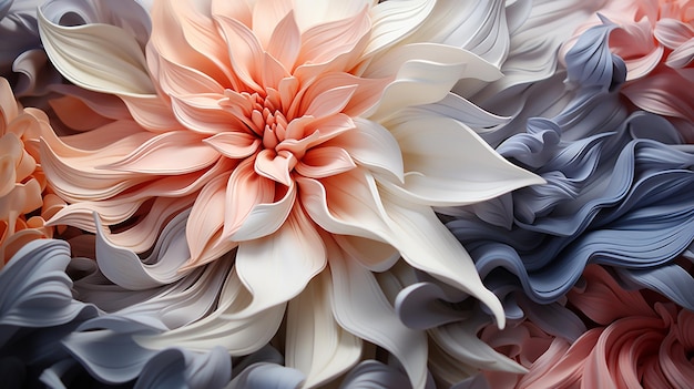 fleurs en papier HD 8k papier peint image photographique
