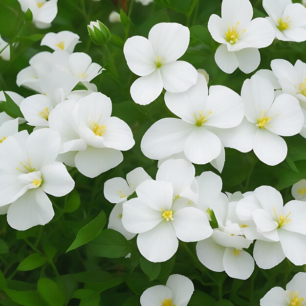 fleurs à pétales blancs