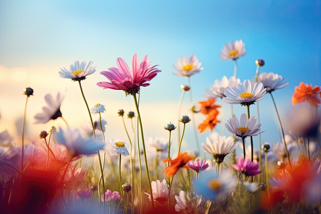 Les fleurs des prairies d'été