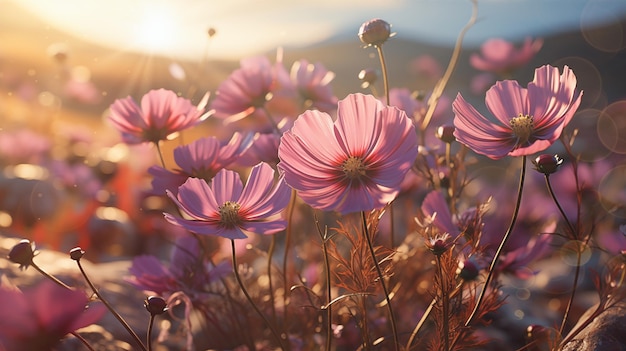 Photo des fleurs de printemps violettes