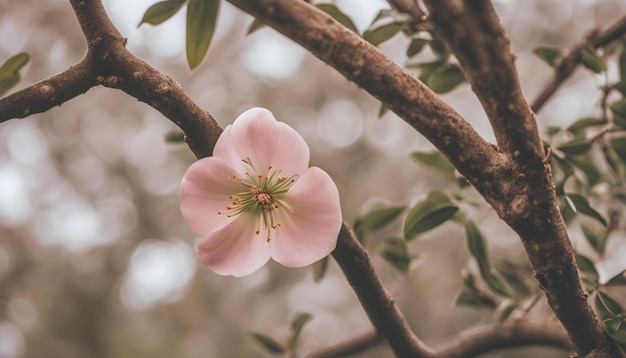 des fleurs roses sur un arbre