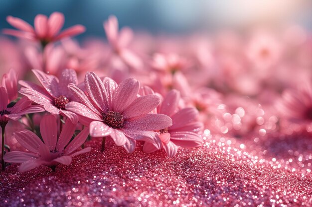 Photo des fleurs roses disposées sur la table