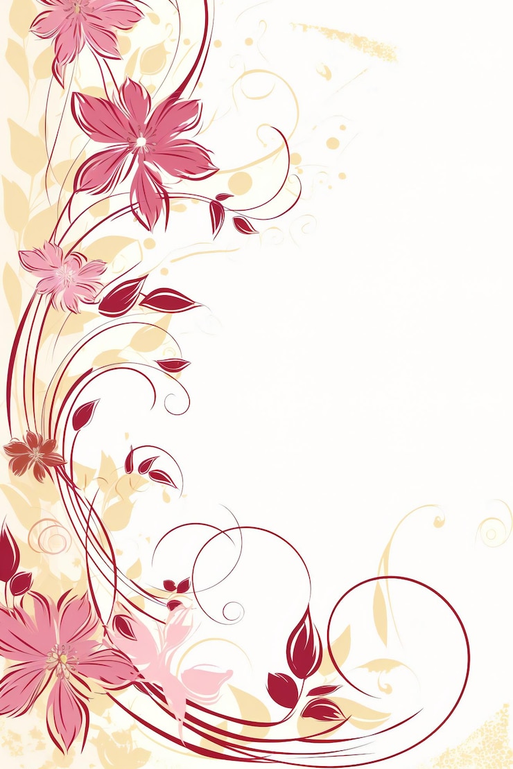Photo fleurs roses sur fond blanc