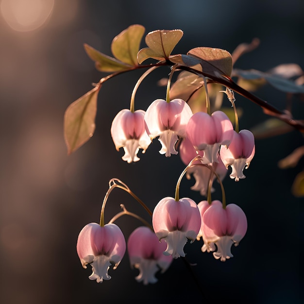 Fleurs roses fond