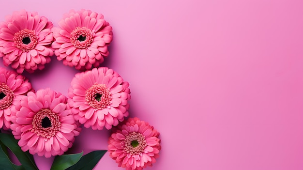 Les fleurs roses sont arrangées par Zinnia elegans