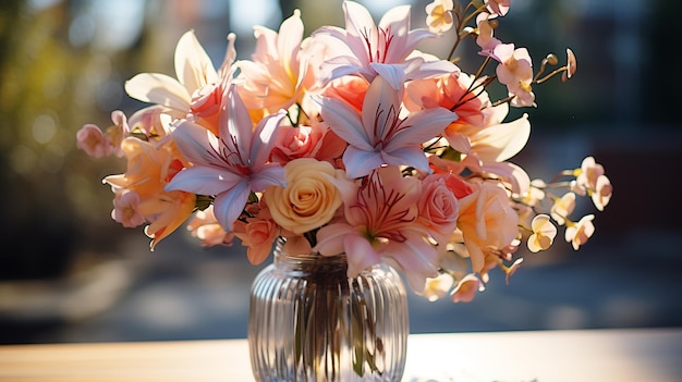 fleurs et vases de printemps