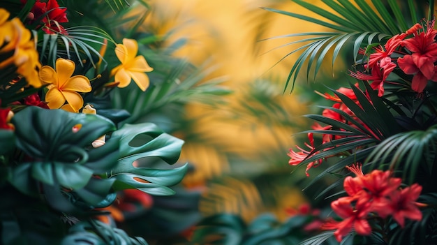 Des fleurs vibrantes d'une plante en gros plan