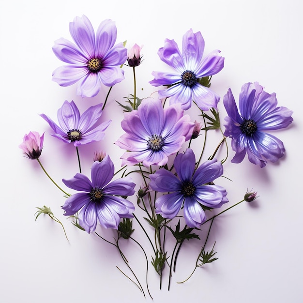 Fleurs violettes claires