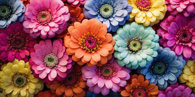 fleurs Zinnias multicolores La palette vivante de la nature La beauté florale