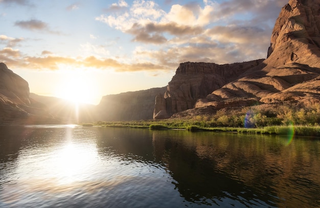 Fleuve Colorado à Glen Canyon Arizona États-Unis d'Amérique