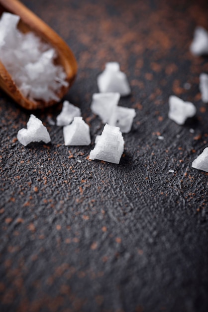 Flocons de pyramide de sel marin.