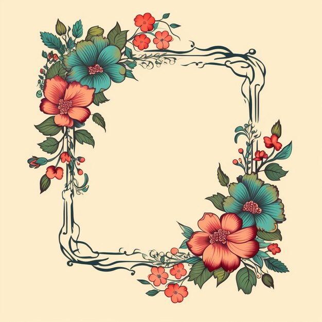 Floral frame