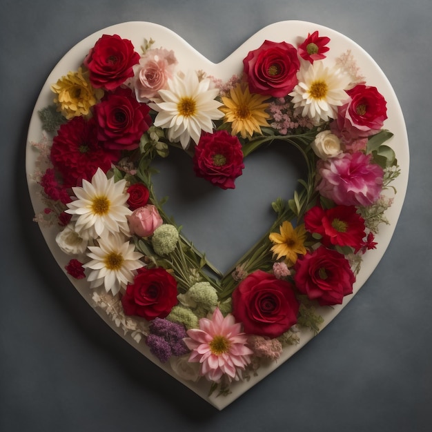 Photo floral heart