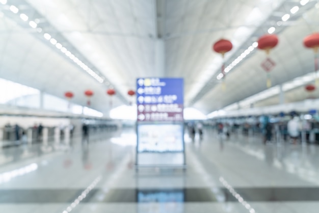 flou abstrait et aéroport défocalisé