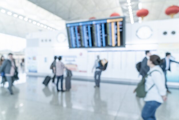 flou abstrait et aéroport défocalisé