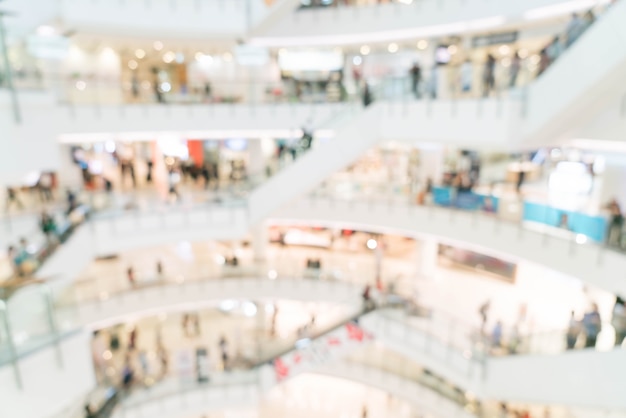 flou abstrait dans un centre commercial de luxe et un magasin de détail