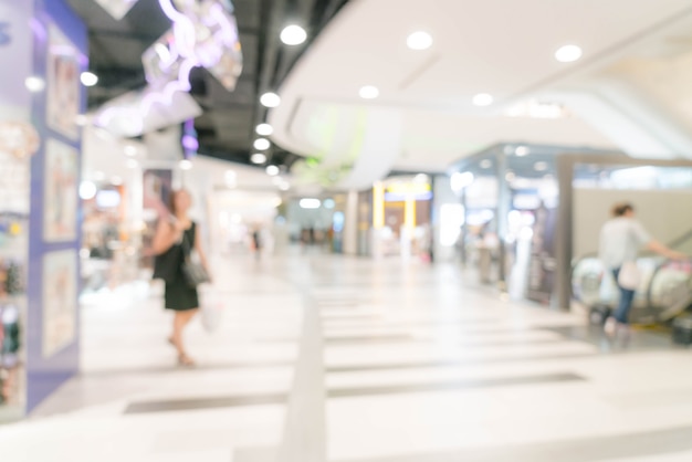 flou abstrait dans un centre commercial de luxe et un magasin de détail