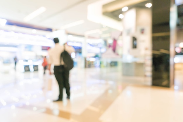 flou abstrait dans un centre commercial de luxe et un magasin de détail