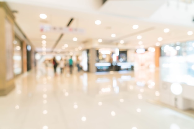 flou abstrait dans un centre commercial de luxe et un magasin de détail