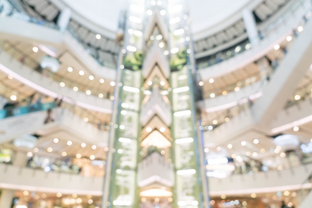 flou abstrait dans un centre commercial de luxe et un magasin de détail