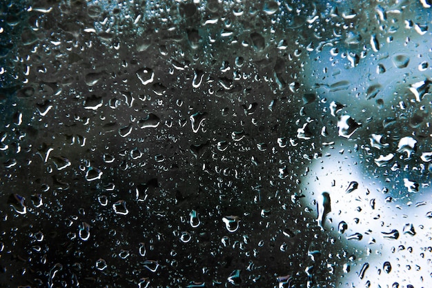 Flou de goutte d'eau au miroir pour fond abstrait