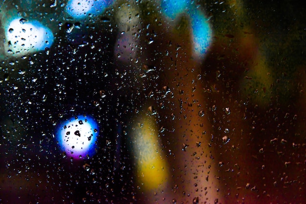 Flou de goutte d'eau au miroir pour fond abstrait