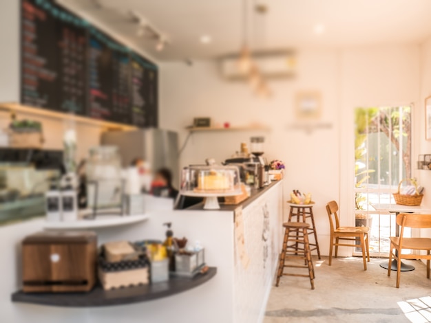 Floue à l&#39;intérieur du café