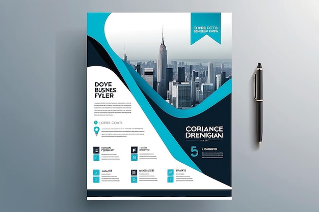 flyer d'affaires d'entreprise conception vectorielle d'entreprise