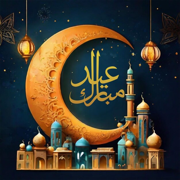 le flyer de l'aïd ramadan eid