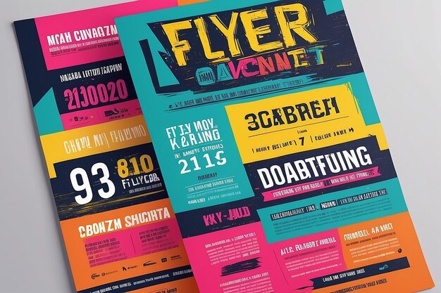 Flyer d'annonce d'événement dynamique