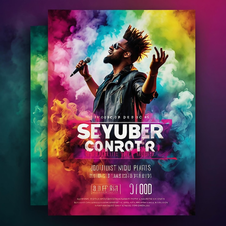 Photo flyer de concert de musique