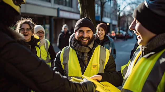 Des flyers jaunes