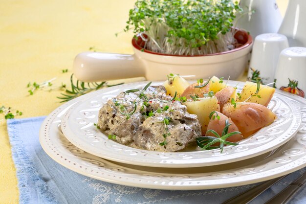 Foie de poulet à la crème