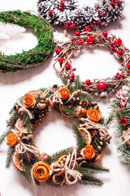 Foire de Noël, Grand Choix de couronnes naturelles aromatiques