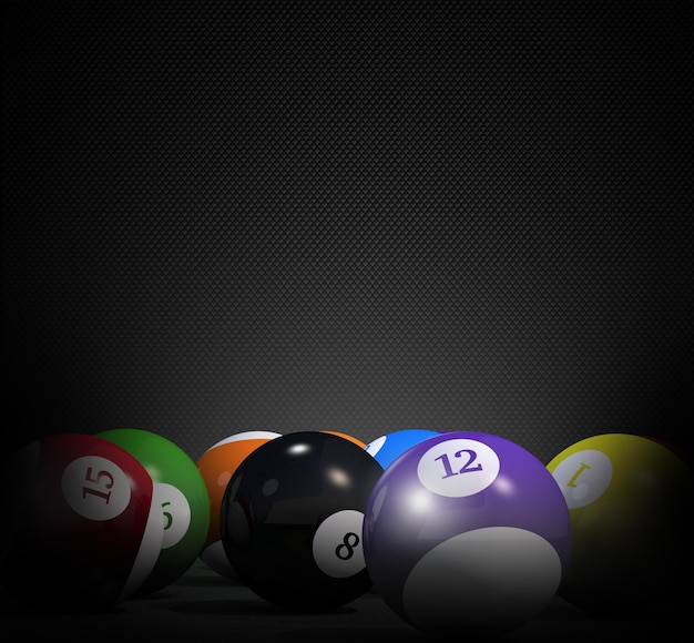 Fond 3D de billard