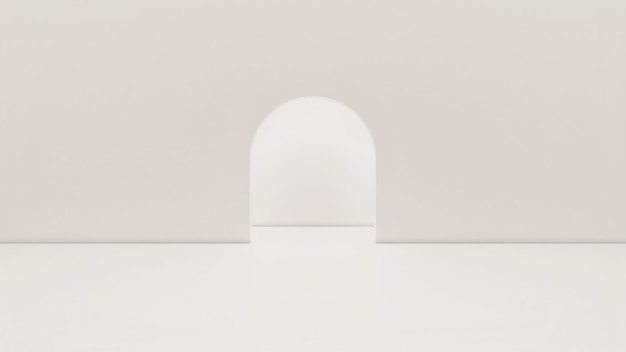 Photo fond 3d simple pilier blanc
