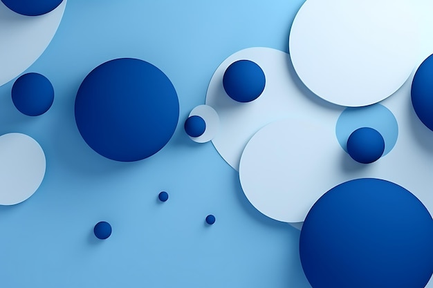 fond abstrait bleu avec des formes circulaires