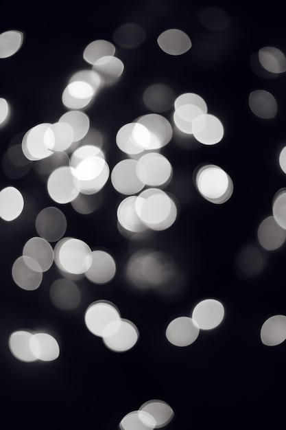 Fond abstrait bokeh de lentille noir et blanc